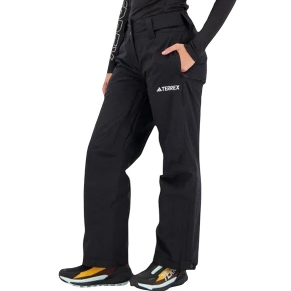 Adidas Terrex Xperior 2L Insulated x Parley Black Snow Pants Women's Size Large - Picture 1 of 15